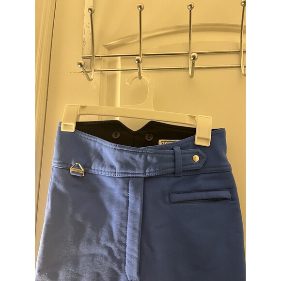 Tyrolia by HEAD Ski Pants Womens 12 Blue Schoeller Wool Blend Fabric Stirrups - Picture 5 of 16